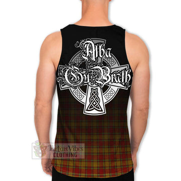Scrymgeour Tartan Men's Tank Top Featuring Alba Gu Brath Family Crest Celtic Inspired - Tartan Vibes Clothing