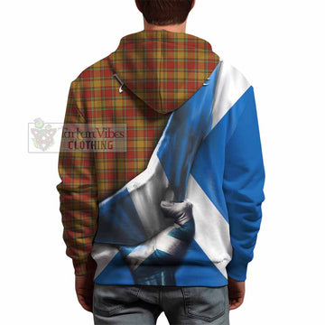 Scrymgeour Tartan Hoodie with Family Crest Scotland Patriotic Style - Tartan Vibes Clothing