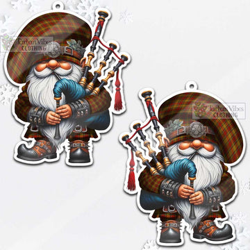 Scrymgeour Tartan Bagpiper Gnome Christmas Ornament - Tartan Vibes Clothing