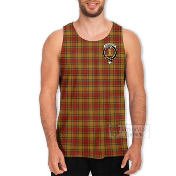 Scrymgeour Tartan Men's Tank Top with Family Crest Celtic Skull Style - Tartan Vibes Clothing