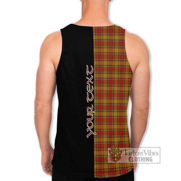 Scrymgeour Tartan Men's Tank Top with Family Crest and Half Of Me Style - Tartan Vibes Clothing