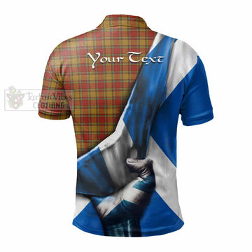 Scrymgeour Tartan Polo Shirt with Family Crest Scotland Patriotic Style - Tartan Vibes Clothing