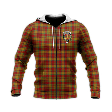 Scrymgeour Tartan Knitted Hoodie with Family Crest Unisex Knitted Zip Hoodie - Tartan Vibes Clothing