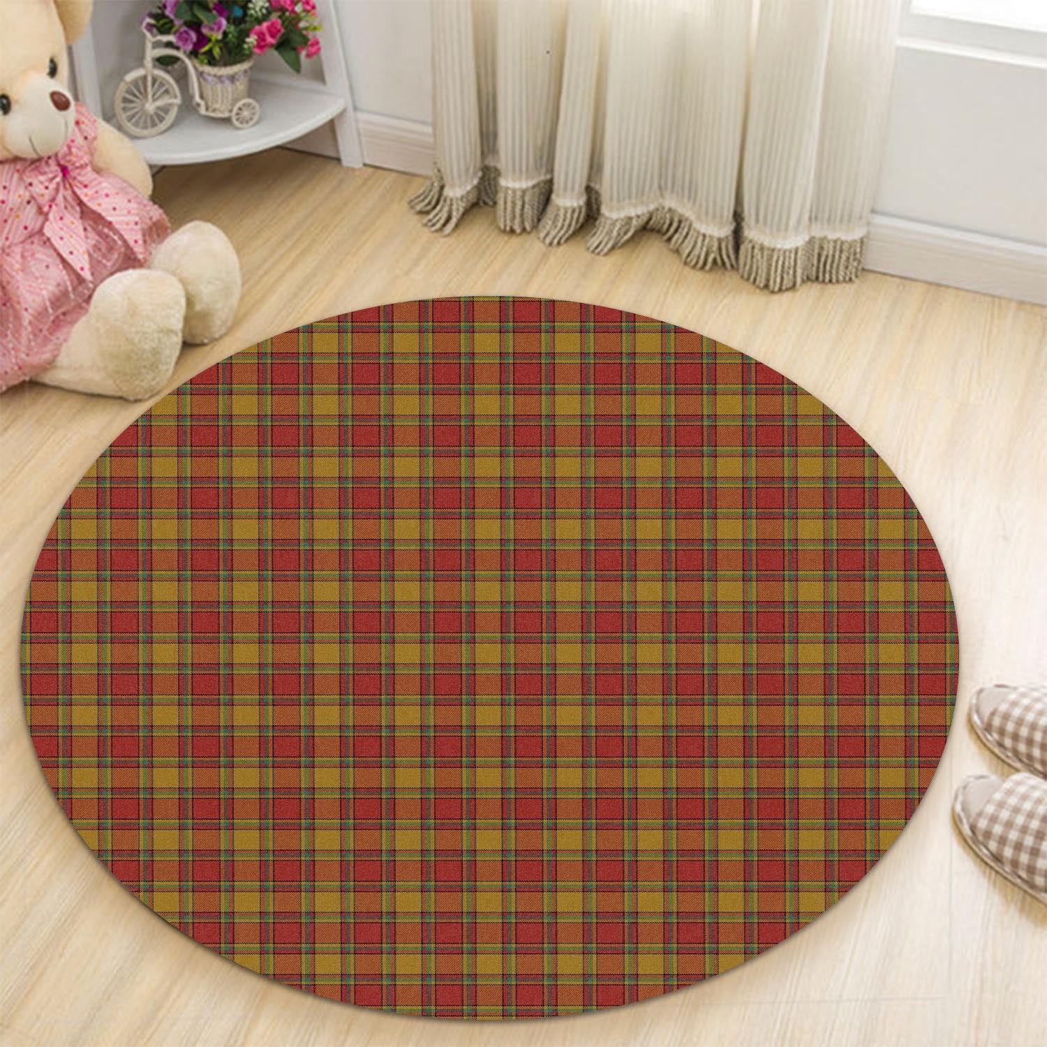 Scrymgeour Tartan Round Rug - Tartan Vibes Clothing