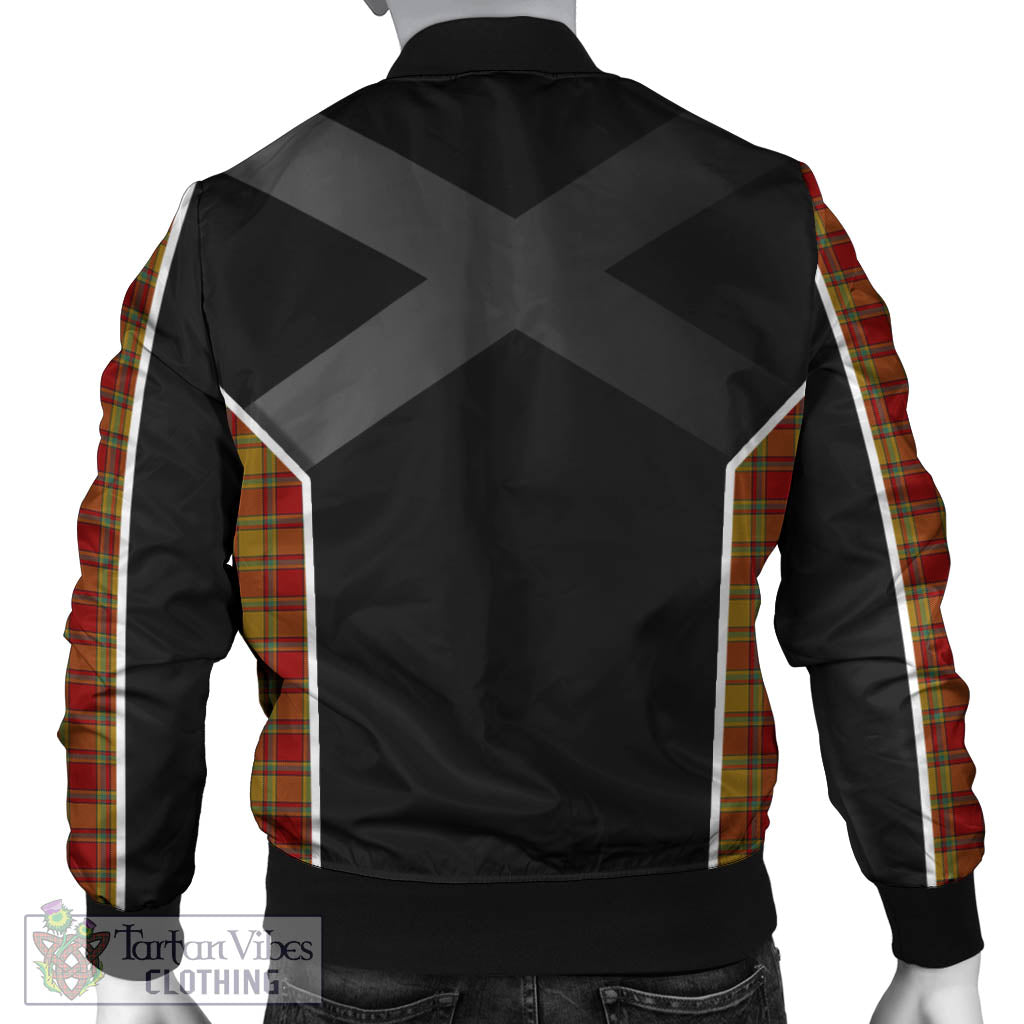 Scrymgeour Tartan Bomber Jacket with Family Crest and Scottish Thistle Vibes Sport Style - Tartan Vibes Clothing