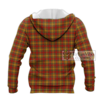 Scrymgeour Tartan Knitted Hoodie with Family Crest DNA In Me Style - Tartan Vibes Clothing