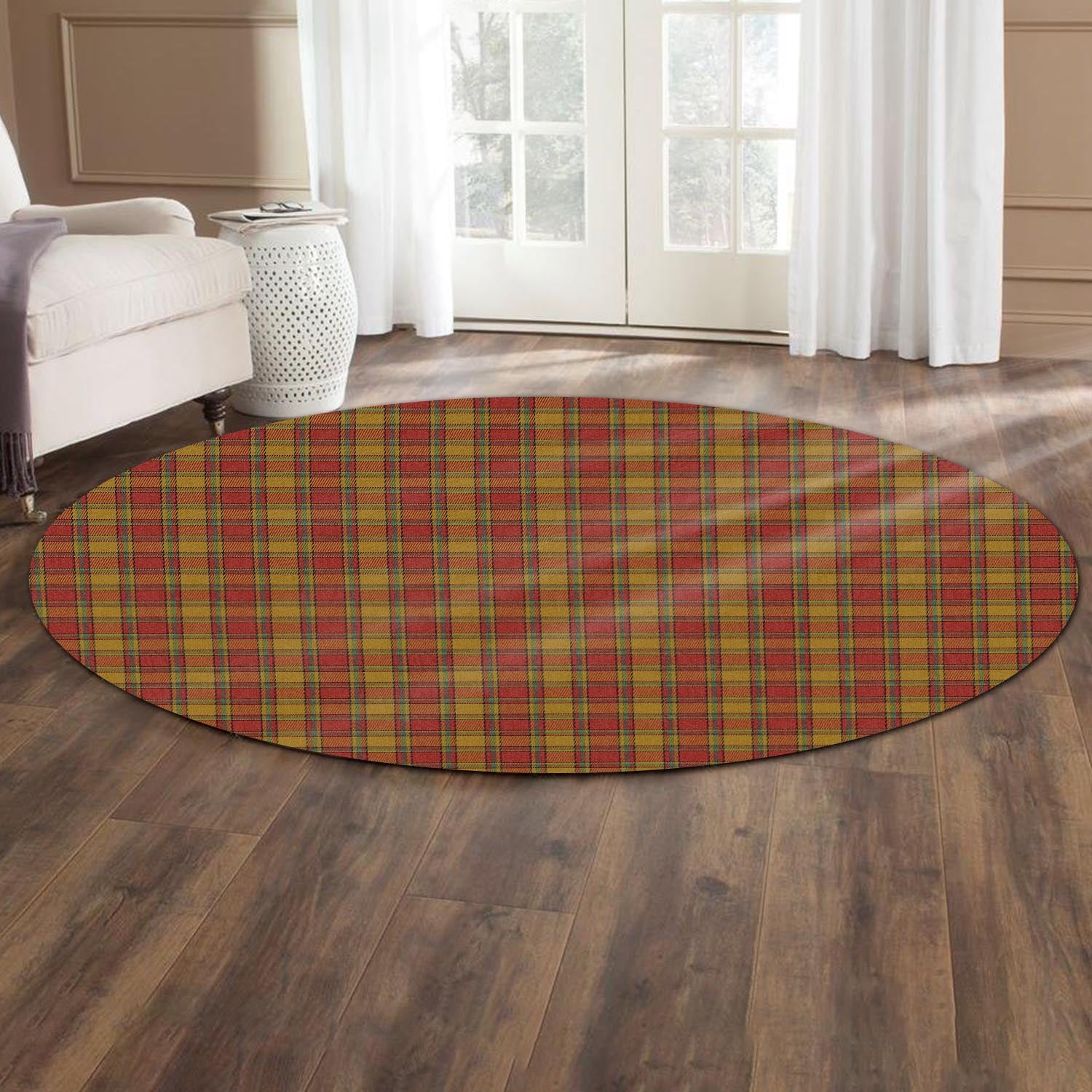 Scrymgeour Tartan Round Rug - Tartan Vibes Clothing