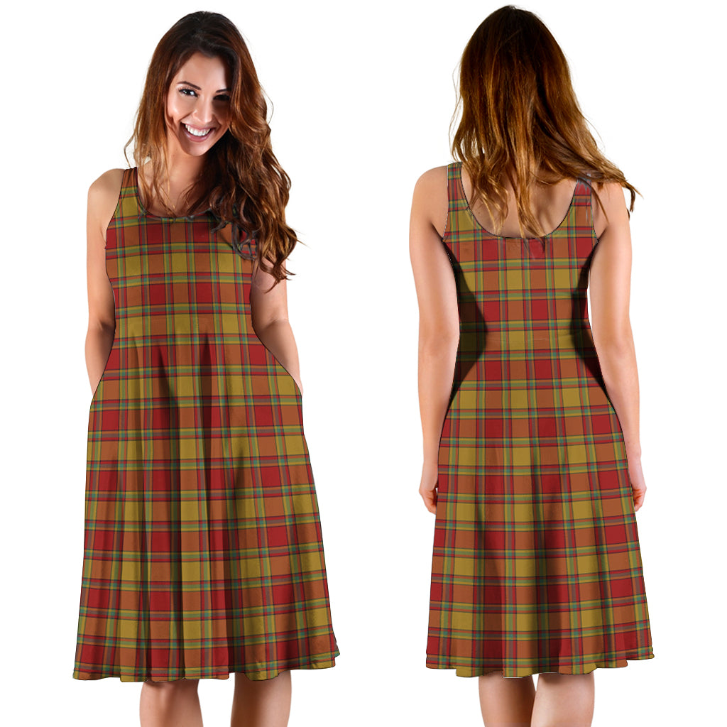 Scrymgeour Tartan Sleeveless Midi Womens Dress - Tartan Vibes Clothing