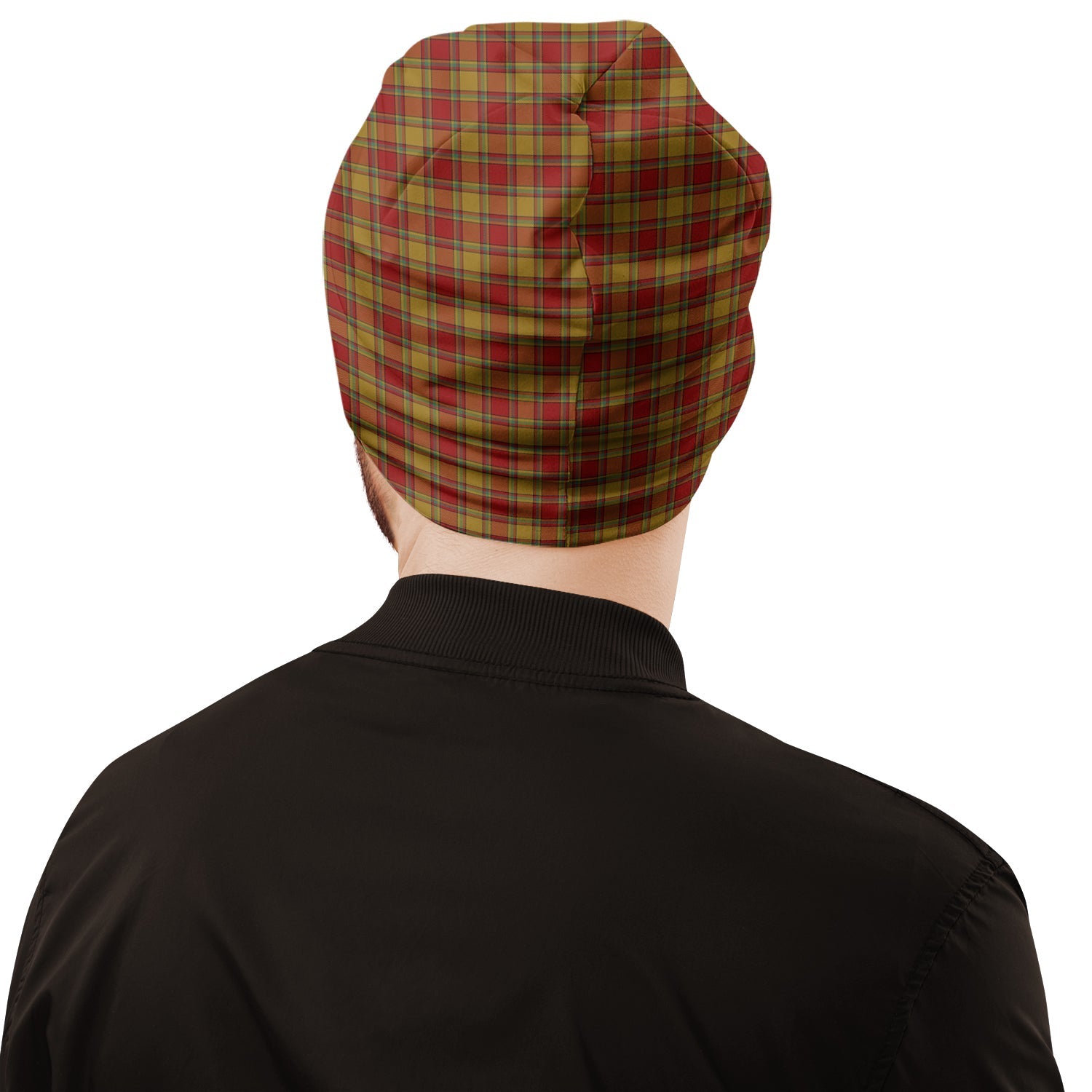 Scrymgeour Tartan Beanies Hat with Family Crest - Tartan Vibes Clothing