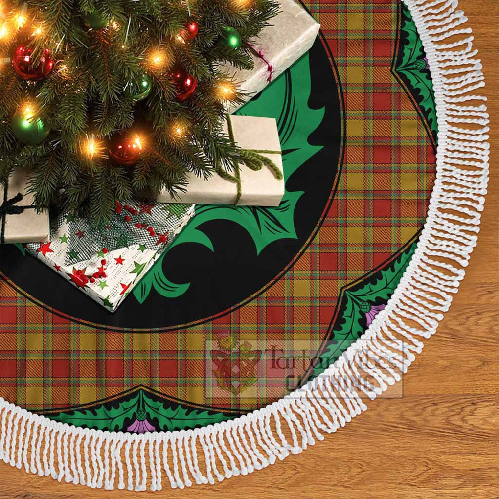 Scrymgeour Tartan Christmas Tree Skirt Scottish Thistle Style - Tartan Vibes Clothing