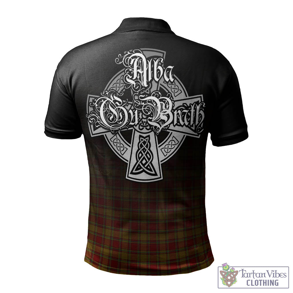 Tartan Vibes Clothing Scrymgeour Tartan Polo Shirt Featuring Alba Gu Brath Family Crest Celtic Inspired