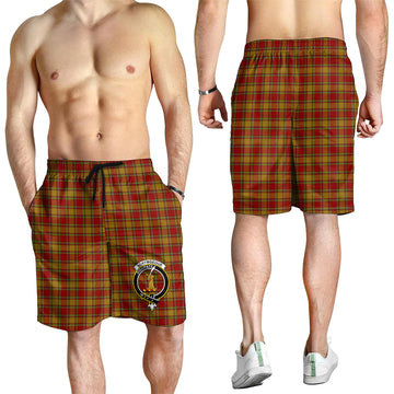 Scrymgeour Tartan Mens Shorts with Family Crest - Tartan Vibes Clothing