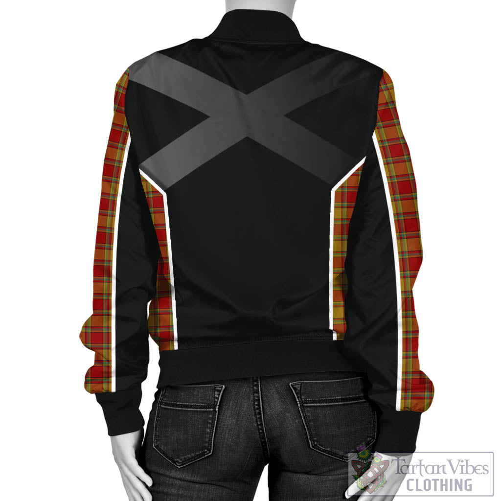 Scrymgeour Tartan Bomber Jacket with Family Crest and Scottish Thistle Vibes Sport Style - Tartan Vibes Clothing