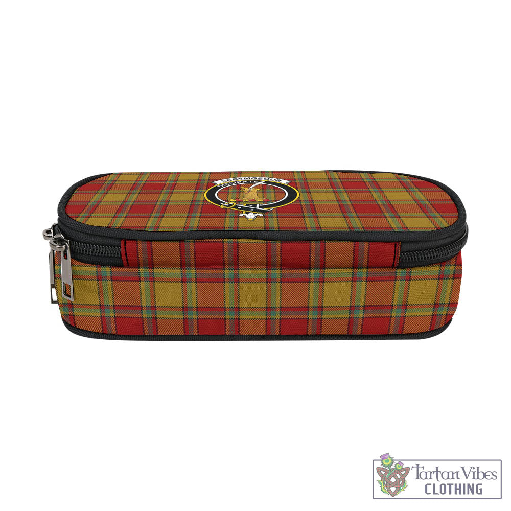 Scrymgeour Tartan Pen and Pencil Case with Family Crest - Tartan Vibes Clothing