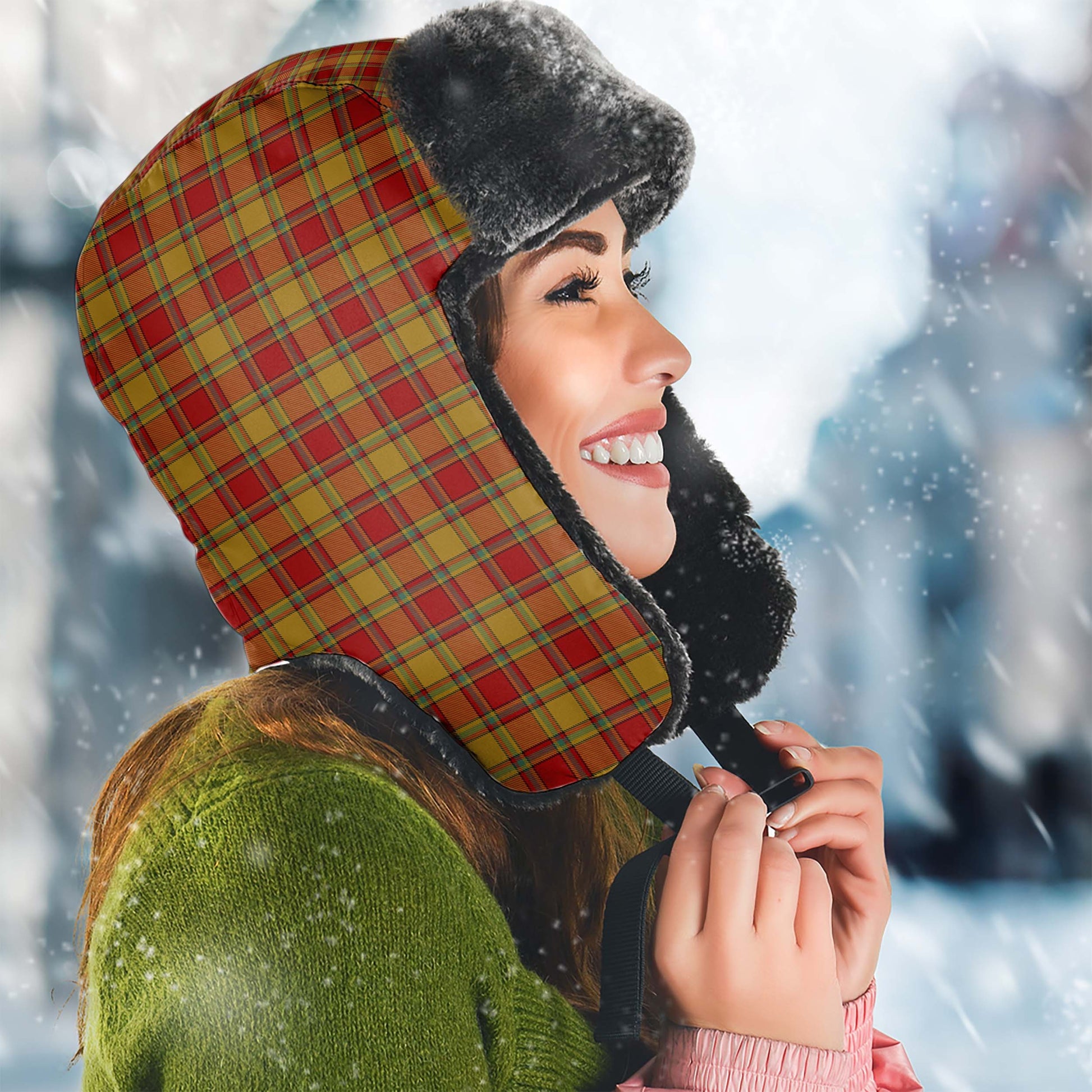 Scrymgeour Tartan Winter Trapper Hat - Tartan Vibes Clothing