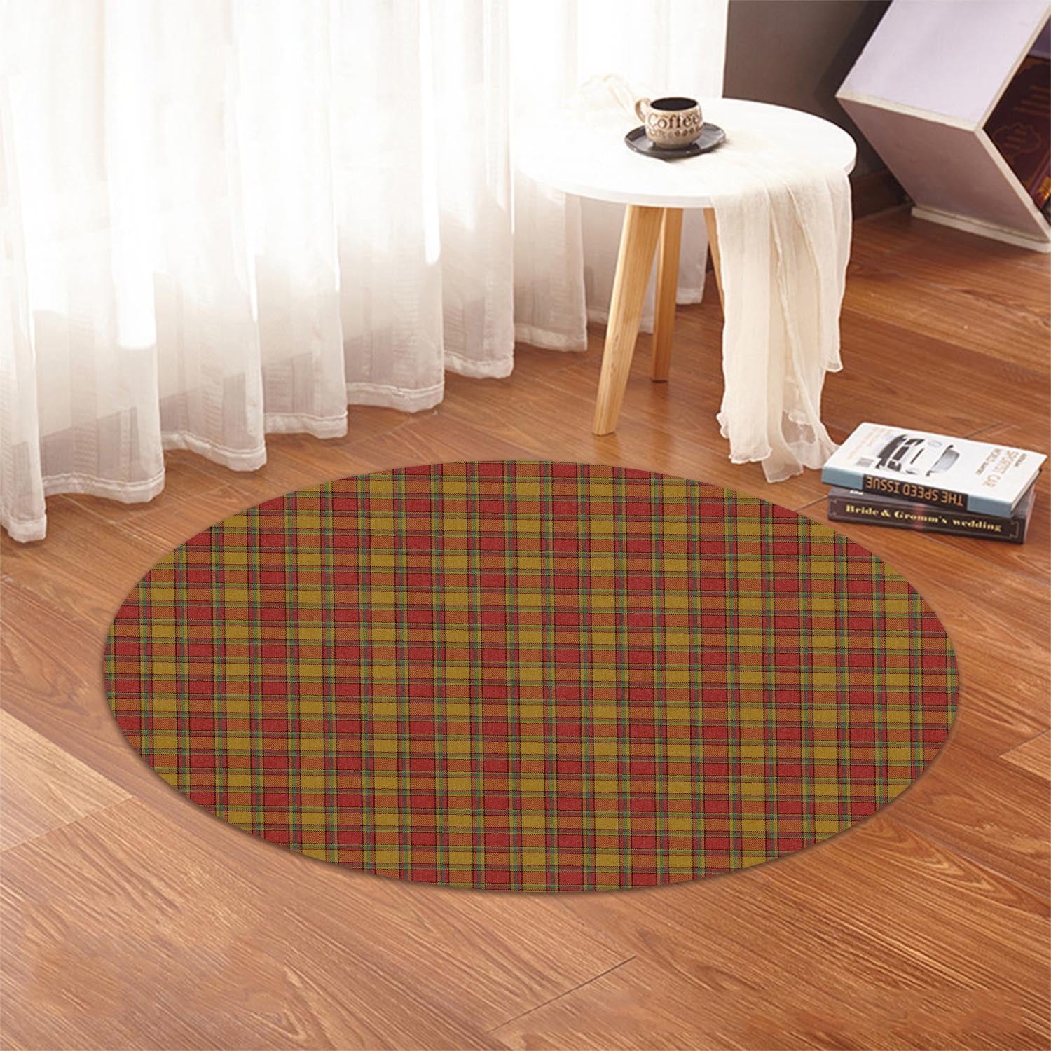 Scrymgeour Tartan Round Rug - Tartan Vibes Clothing