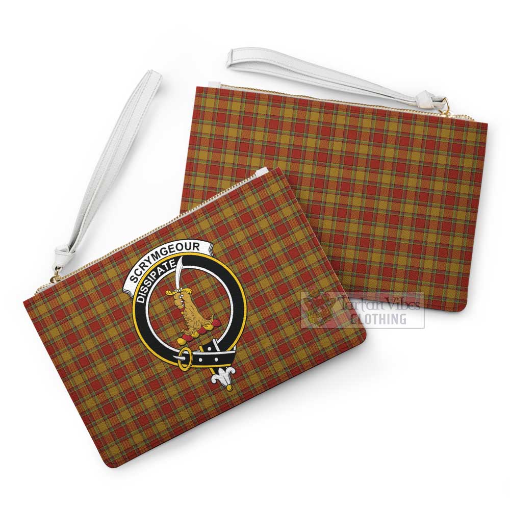 Tartan Vibes Clothing Scrymgeour Family Crest Tartan Clutch Bag