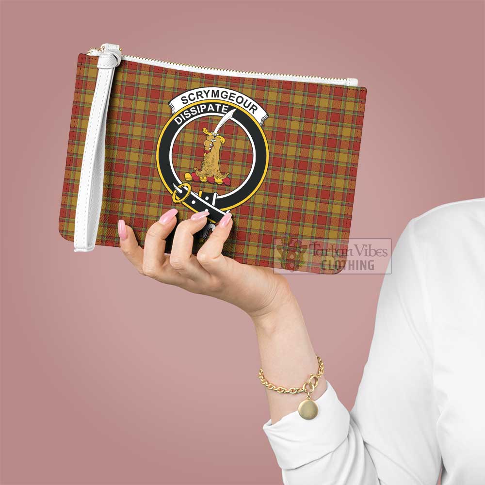 Tartan Vibes Clothing Scrymgeour Family Crest Tartan Clutch Bag