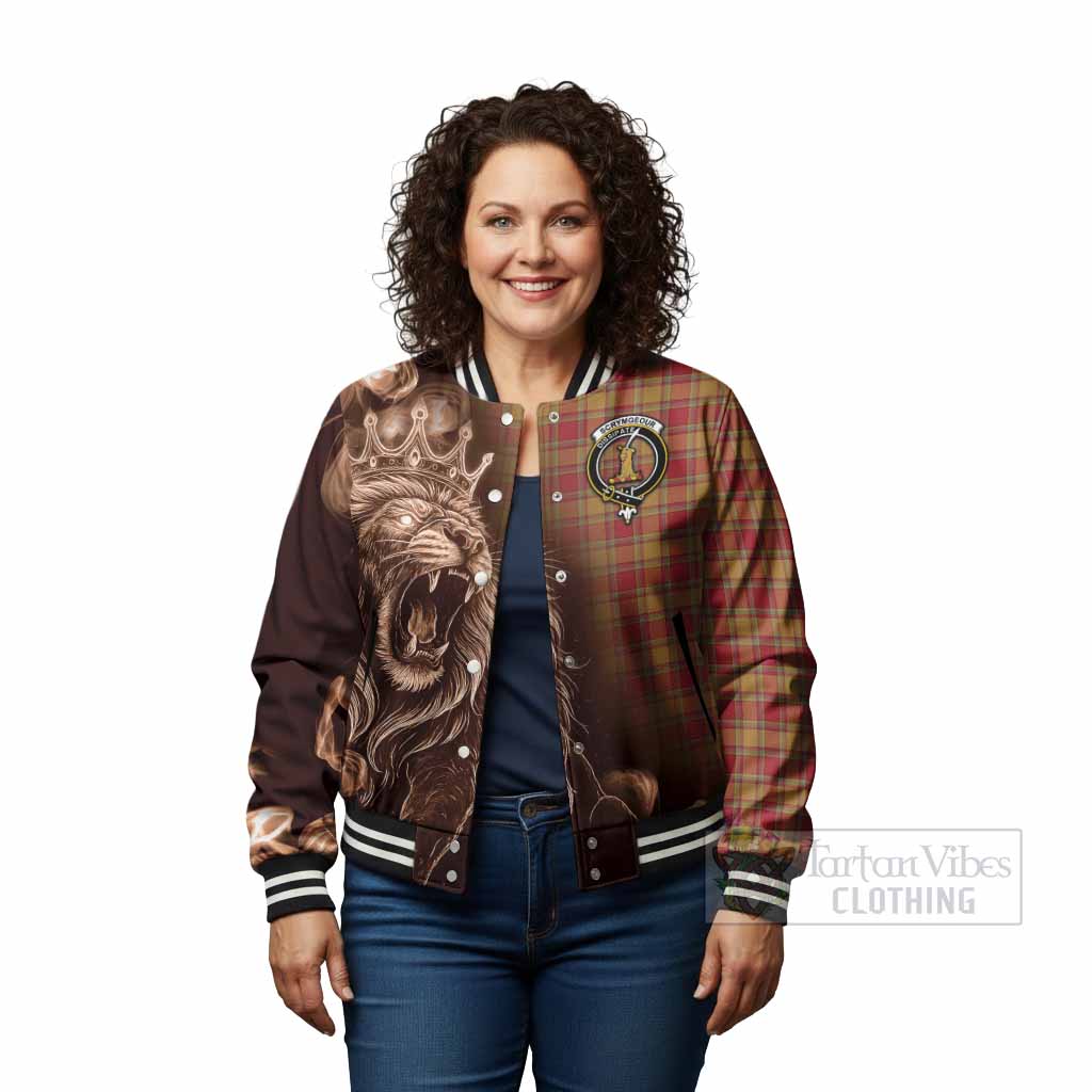 Scrymgeour Tartan Baseball Jacket Roaring Lion Heritage