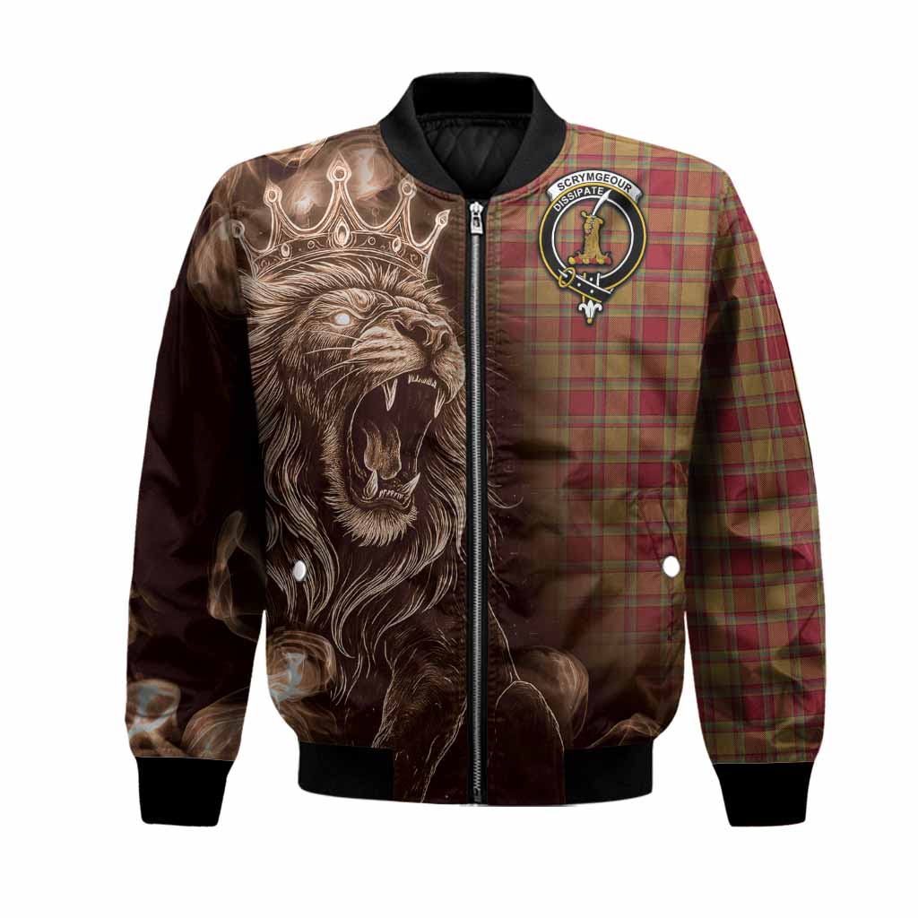 Scrymgeour Tartan Bomber Jacket Roaring Lion Heritage