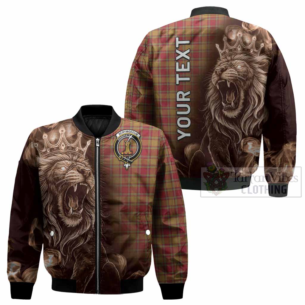 Scrymgeour Tartan Bomber Jacket Roaring Lion Heritage