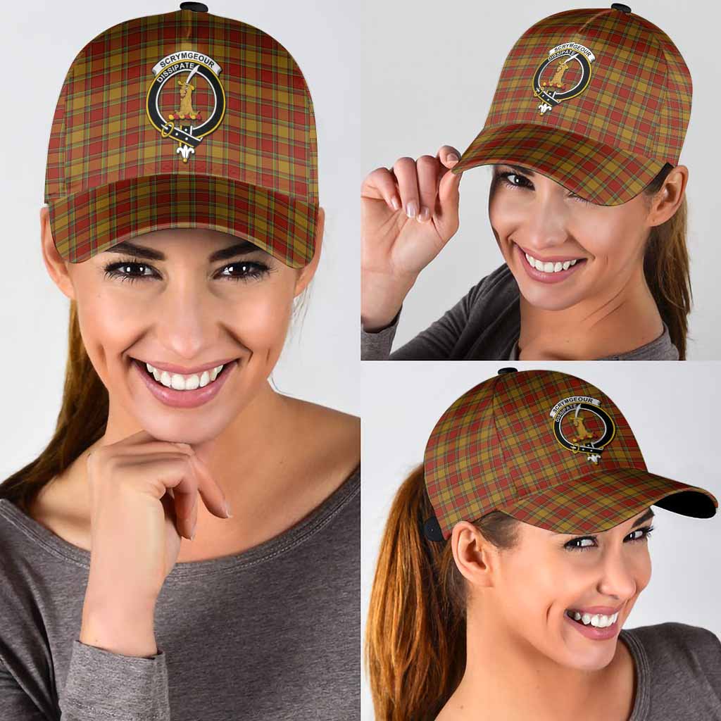 Scrymgeour Tartan Classic Cap with Family Crest