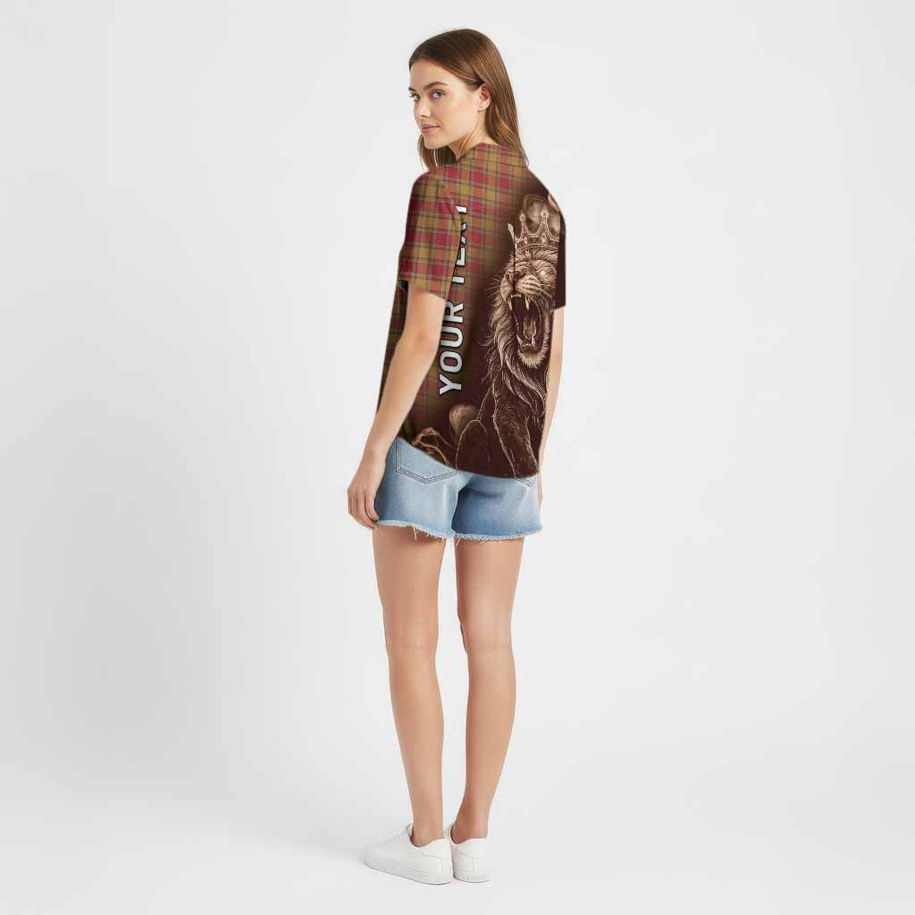 Scrymgeour Tartan Cotton Hawaiian Shirt Roaring Lion Heritage