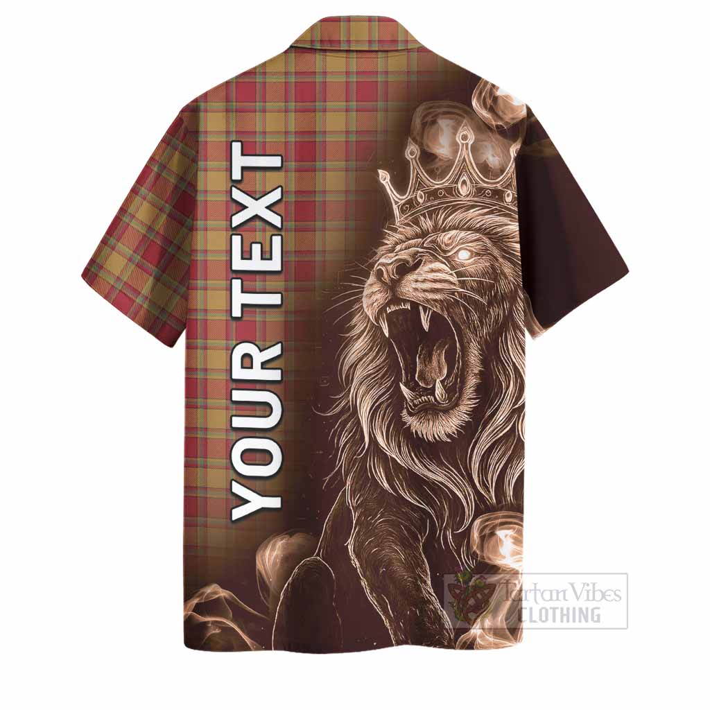 Scrymgeour Tartan Hawaiian Shirt Roaring Lion Heritage