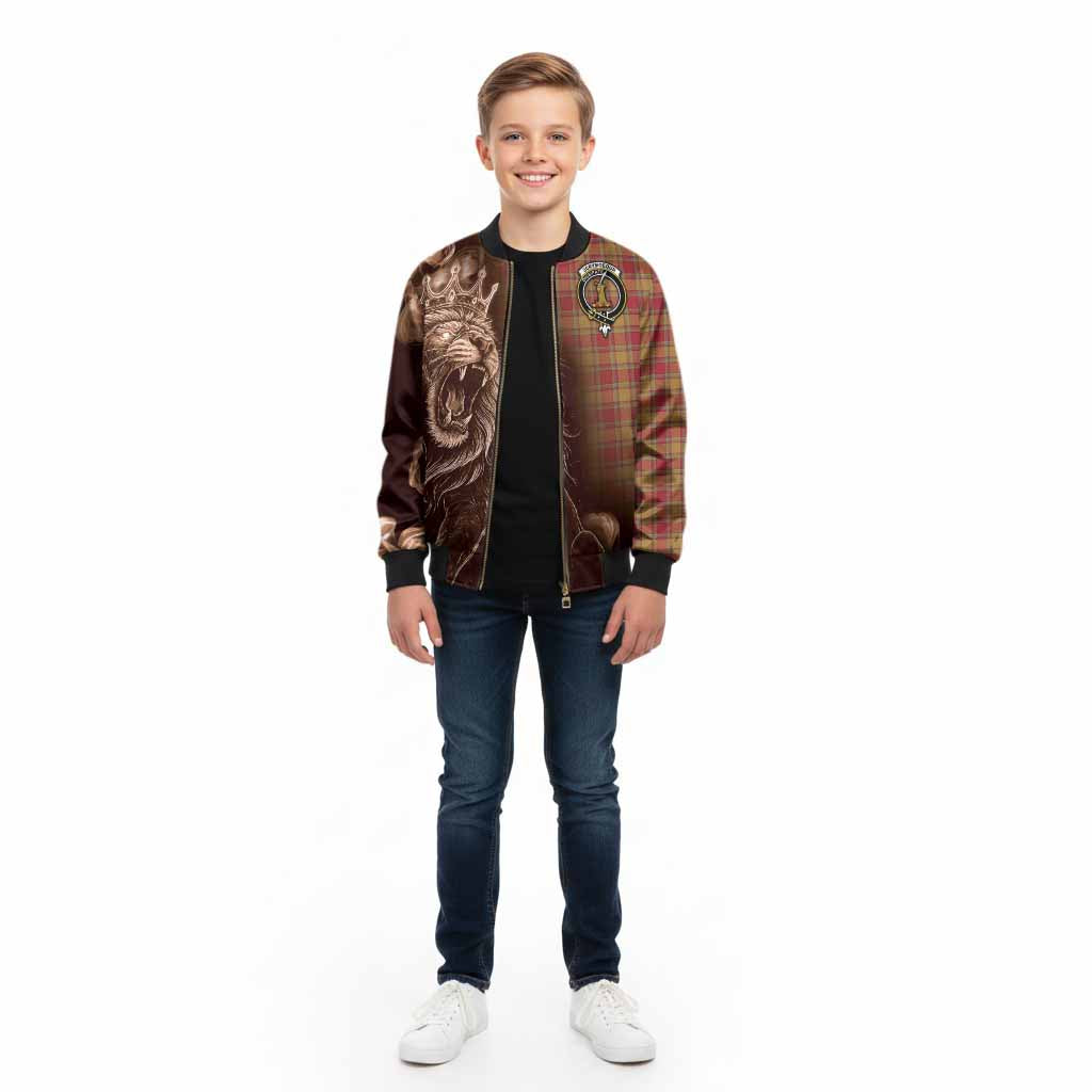 Scrymgeour Tartan Kid Bomber Jacket Roaring Lion Heritage