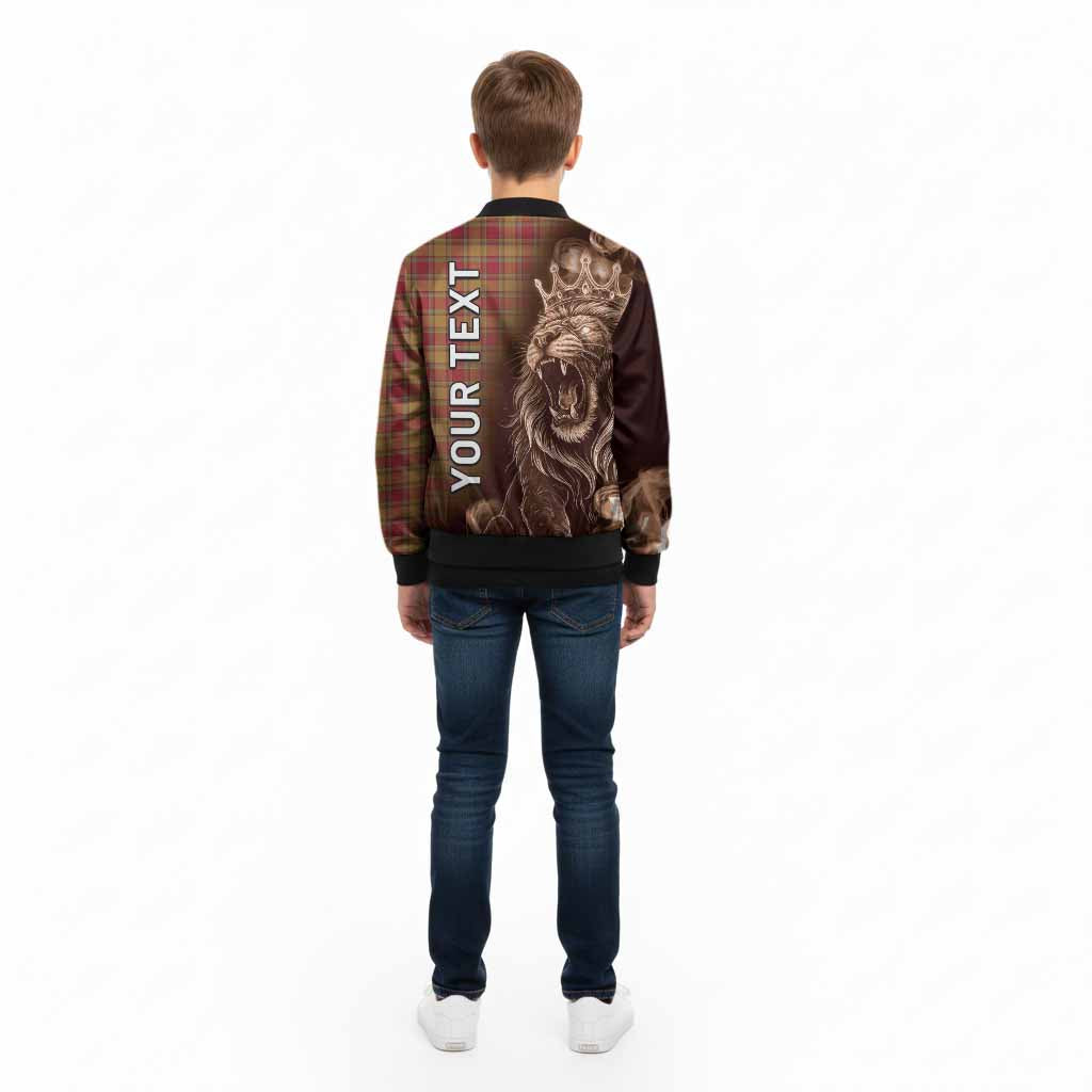 Scrymgeour Tartan Kid Bomber Jacket Roaring Lion Heritage
