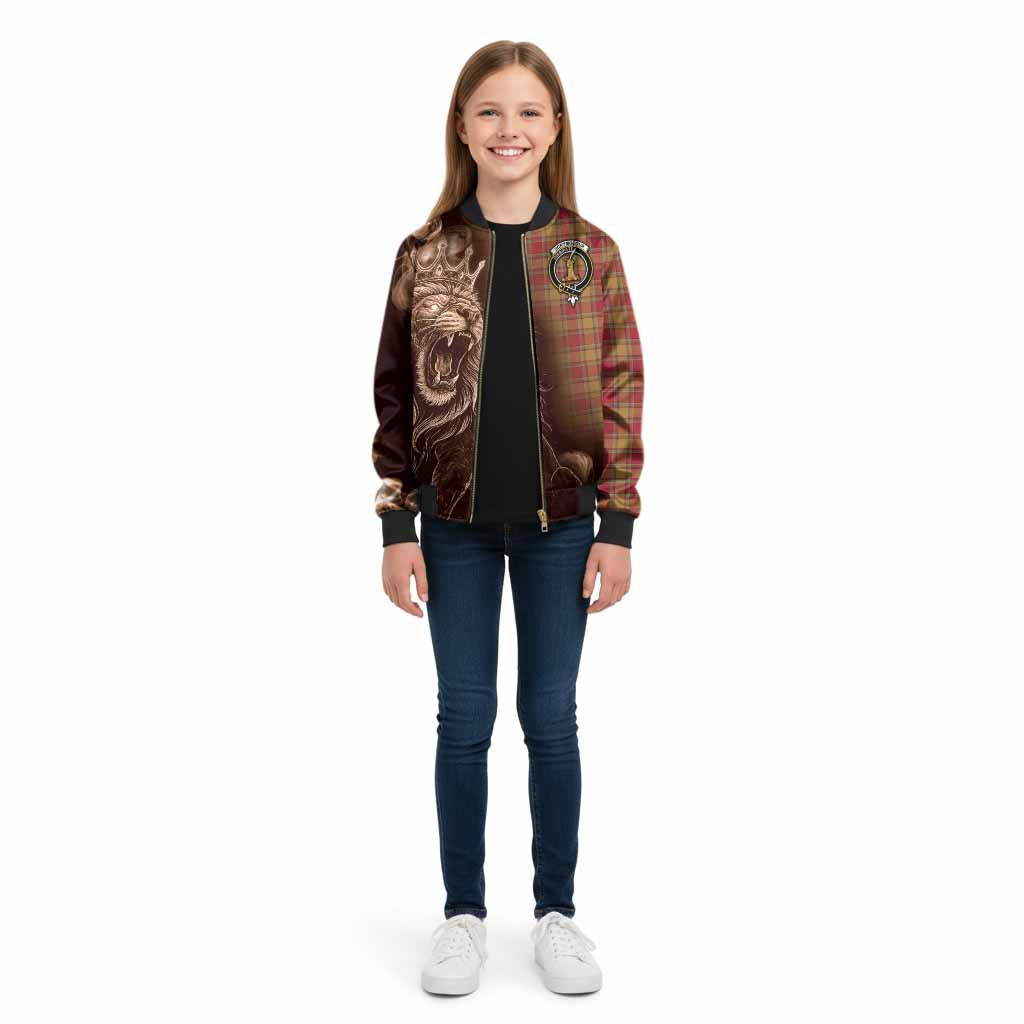 Scrymgeour Tartan Kid Bomber Jacket Roaring Lion Heritage