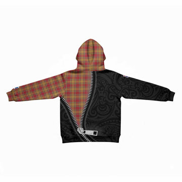 Scrymgeour Tartan Kid Hoodie New Zealand Pattern Unique Zipper Stylized