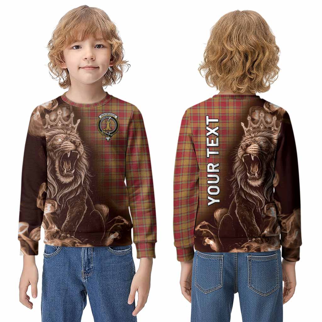 Scrymgeour Tartan Kid Knitted Sweatshirt Roaring Lion Heritage