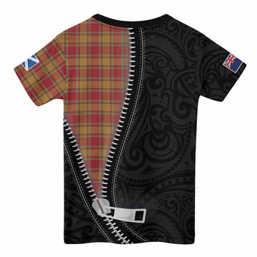Scrymgeour Tartan Kid T-shirt New Zealand Pattern Unique Zipper Stylized