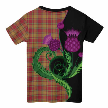 Scrymgeour Tartan Kid T-shirt Traditional Scottish Thistle