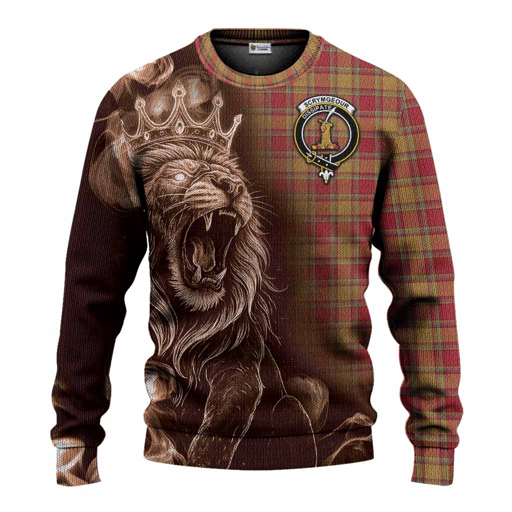Scrymgeour Tartan Knitted Sweater Roaring Lion Heritage