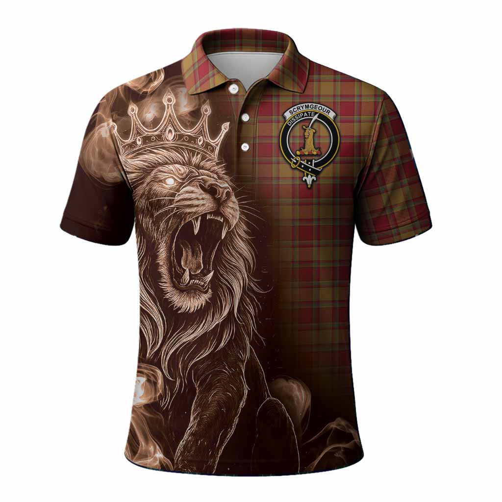 Scrymgeour Tartan Polo Shirt Roaring Lion Heritage