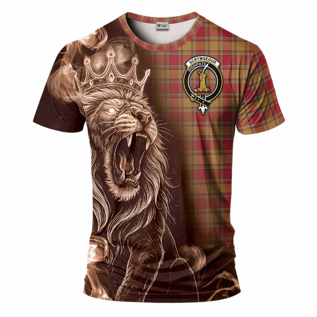 Scrymgeour Tartan T-Shirt Roaring Lion Heritage