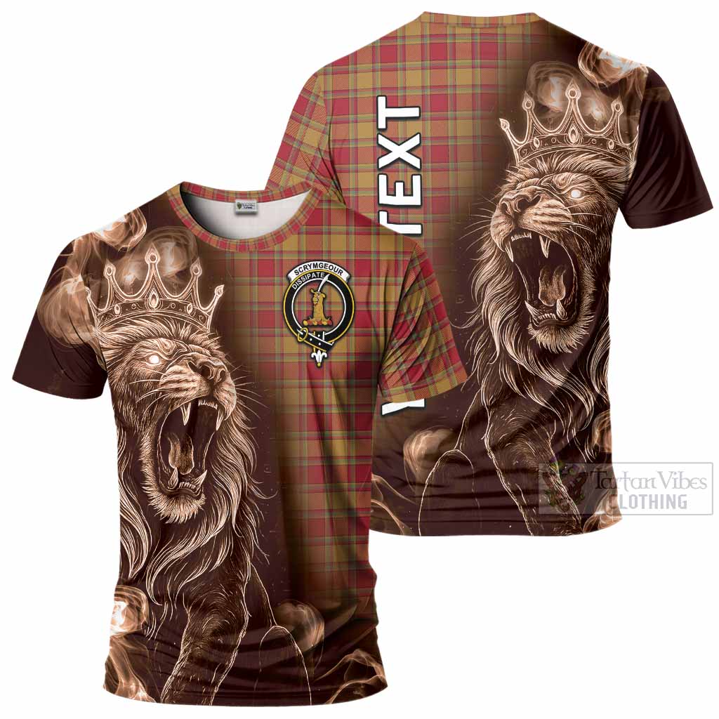 Scrymgeour Tartan T-Shirt Roaring Lion Heritage
