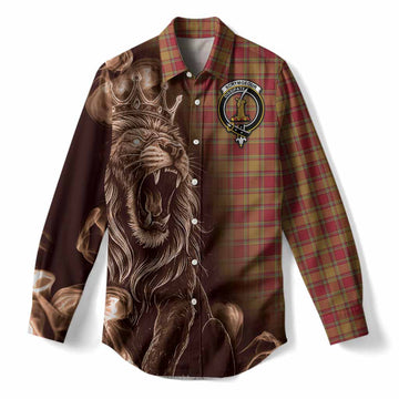Scrymgeour Tartan Women Casual Shirt Roaring Lion Heritage