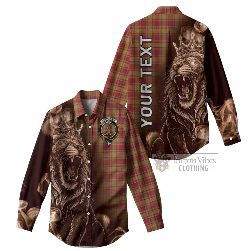 Scrymgeour Tartan Women Casual Shirt Roaring Lion Heritage