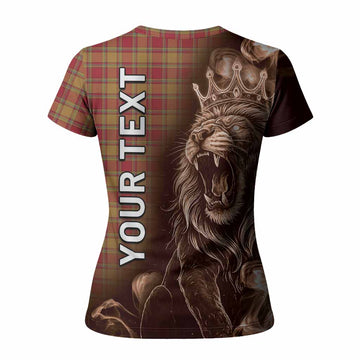 Scrymgeour Tartan Women T shirt Roaring Lion Heritage
