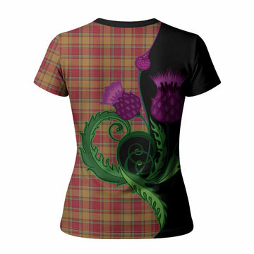 Scrymgeour Tartan Women T shirt Traditional Scottish Thistle
