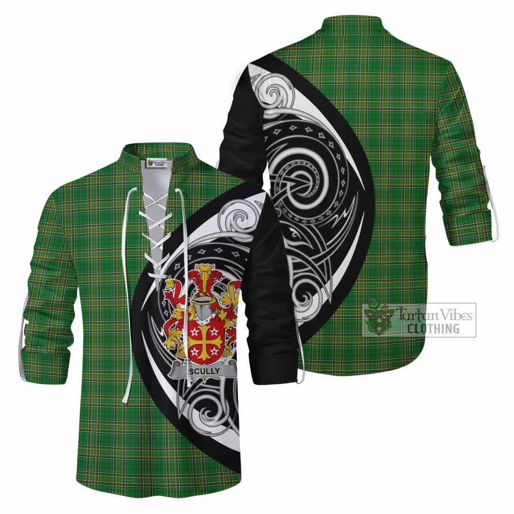 Scully Irish Clan Ghillie Kilt Shirt Celtic Circle Style - Tartan Vibes Clothing