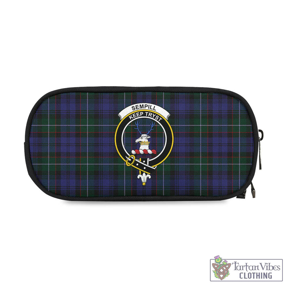 Tartan Vibes Clothing Sempill Tartan Pen and Pencil Case with Family Crest