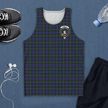 Sempill Tartan Mens Tank Top with Family Crest