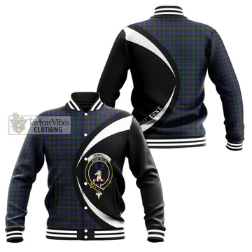 Sempill (Semple) Tartan Baseball Jacket with Family Crest Circle Style