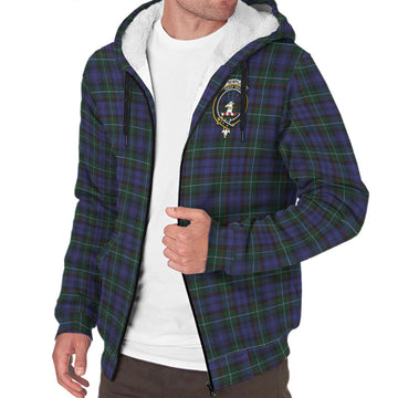 Sempill (Semple) Tartan Sherpa Hoodie with Family Crest