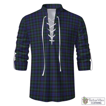 Tartan Vibes Clothing Sempill Tartan Men's Scottish Traditional Jacobite Ghillie Kilt Shirt