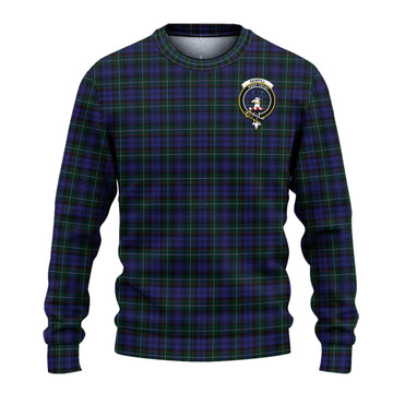 Sempill Tartan Knitted Sweater with Family Crest - Tartanvibesclothing